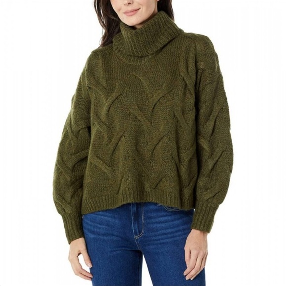 Madewell Sweaters - Madewell Somervell Modern Cable Knit Turtleneck Sweater - L